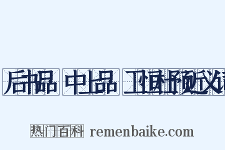 后书品·中上品·卫恒杜预近义词是什么意思的图片
